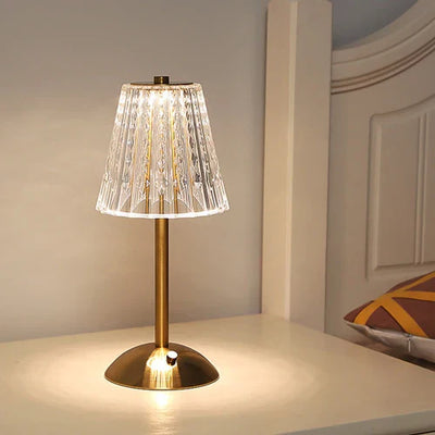 Delira Tafellamp Goud Kristal Design