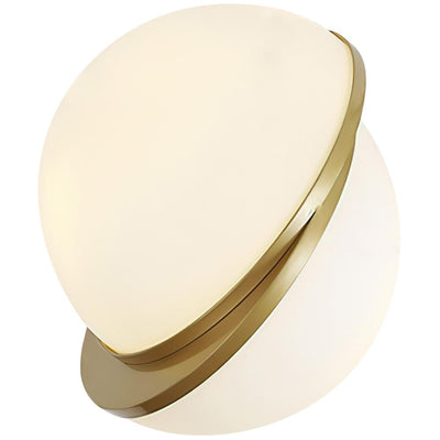 Delira Hanglamp Messing Opaalglas