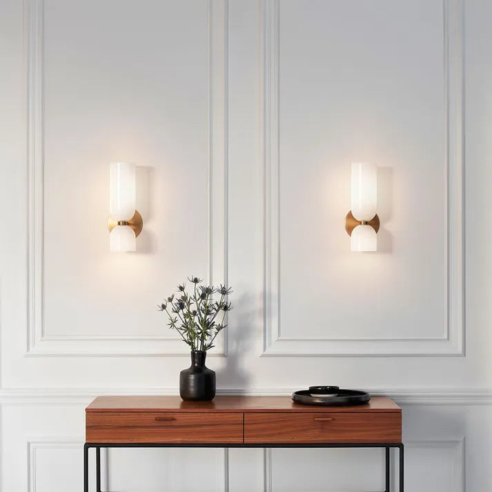 Delira Wandlamp Dubbele Glaslamp Design