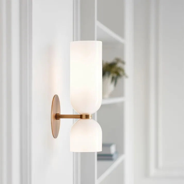 Delira Wandlamp Dubbele Glaslamp Design