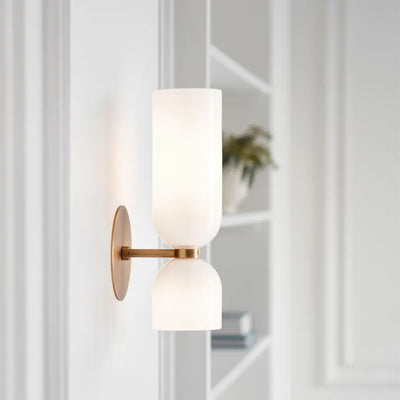 Delira Wandlamp Dubbele Glaslamp Design